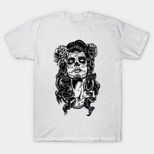 Gothic Skull Girl T-Shirt